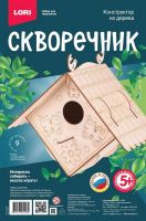 LORI Фн-023 Набор для творчества LORI Конструктор из дерева Скворечник Уютный домик