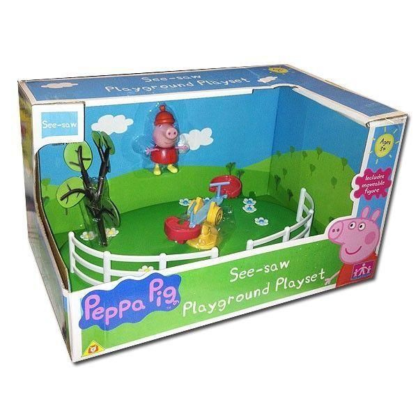 Peppa Pig 28775 Набор "Игровая площадка Пеппы" - Качели вверх-вниз и фигурка Пеппы
