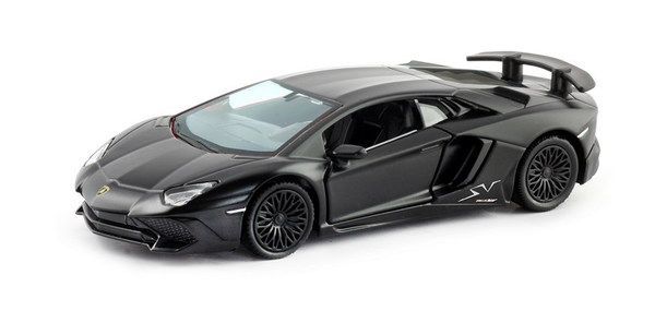RMZ City 554990M Машина металлическая Lamborghini Aventador LP 750-4 Superveloce, 1:32, цвет черный матовый
