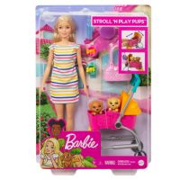 Mattel GHV92 Barbie® Барби с щенками в коляске