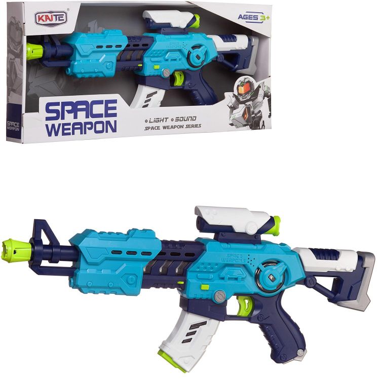 Junfa DQ-03443 Бластер Junfa Space Weapon со световыми и звуковыми эффектами 50х5,5х22 см Junfa DQ-03443 Бластер Junfa Space Weapon со световыми и звуковыми эффектами 50х5,5х22 см