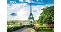 Puzzolini 7715 Пазл Париж Эйфелева башня, 1000 элементов
