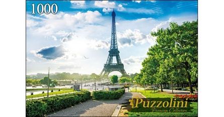 Puzzolini 7715 Пазл Париж Эйфелева башня, 1000 элементов