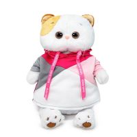 BUDI BASA LK24-085 Мягкая игрушка BUDI BASA Кошка Ли-Ли в разноцветной толстовке 24 см