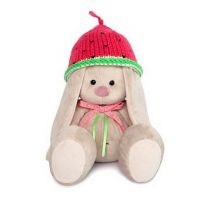 BUDI BASA SidS-243 Мягкая игрушка BUDI BASA Зайка Ми в вязаной шапке Арбузик 12см