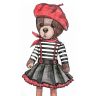 Orange Toys LD046 Lucky Doggy Мягкая игрушка Собачка Lucky Kiki: Утро в Париже, 25 см