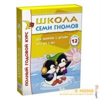 Школа Семи Гномов 4-5 лет Полный годовой курс, 12 книг с играми и наклейками