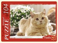 Рыжий кот П104-9789 Пазл Рыжий кот Милый котенок №2 104 элементов