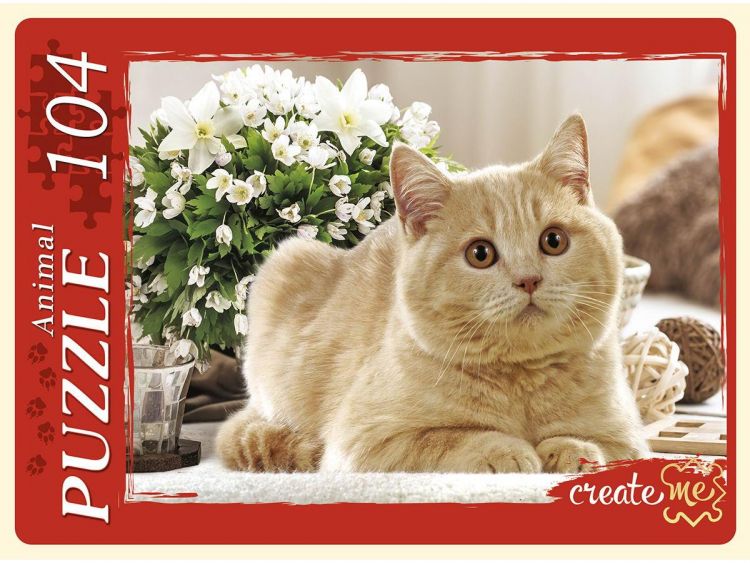 Рыжий кот П104-9789 Пазл Рыжий кот Милый котенок №2 104 элементов