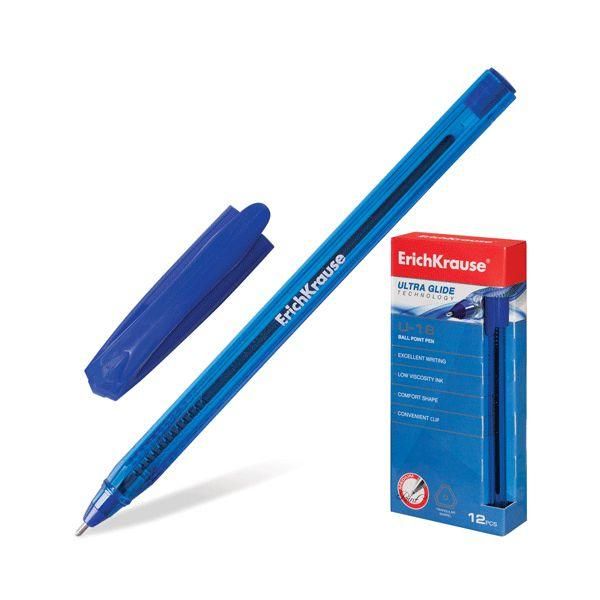 ErichKrause 32534 Ручка шариковая Ultra Glide Technology U-18, 1 мм, синяя