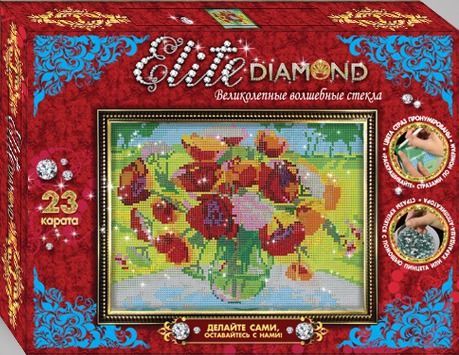 Лапландия 45665 Набор для творчества Серия Стразы "Elite Diamond" Маки
