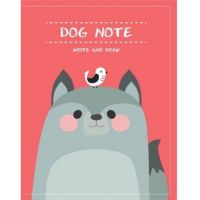 CENTRUM 90544 Блокнот CENTRUM Dog Note 56 листов в клетку на скрепке, А6, 11х15 см