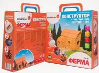 Конструктор "ФЕРМА" из настоящих кирпичиков (229 деталей)