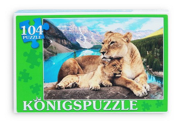 Konigspuzzle ПК104-5815 Пазлы Семья львов, 104 элемента