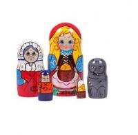 МАТРЁШКА МС051702 Матрешка Сказка Красная Шапочка (5 в 1)