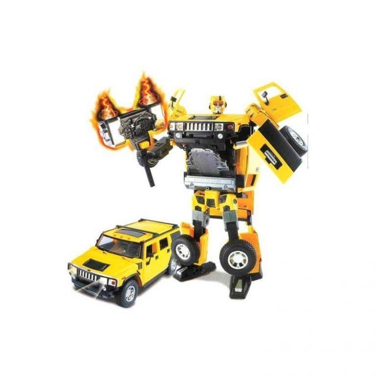 Happy Well 50120hw Робот-трансформер Hummer Roadbot, 1:18, свет, звук (Китай)