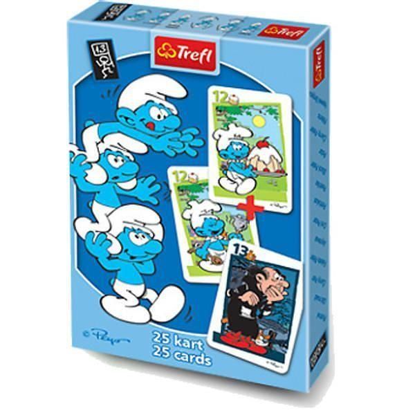 Trefl 08275 Карточная игра "Акулина. Смурфики", 25 карт