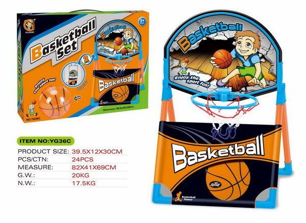 YG Sport YG36C Набор для игры в Баскетбол, баскетбольное кольцо и мяч