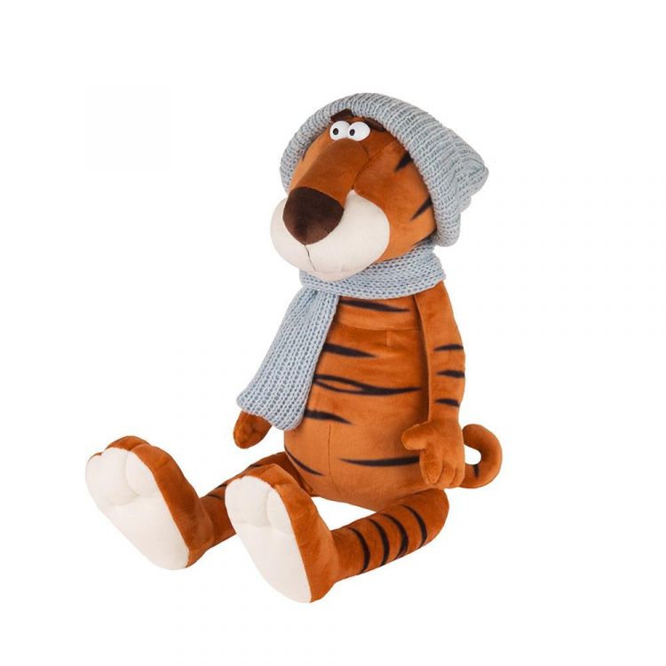 Maxitoys MT-MRT022103-20 Мягкая Игрушка Maxitoys Luxury, Тигр Гоша в Вязаном Шарфе и Шапке, 20 см СИМВОЛ ГОДА 2022 Maxitoys MT-MRT022103-20 Мягкая Игрушка Maxitoys Luxury, Тигр Гоша в Вязаном Шарфе и Шапке, 20 см СИМВОЛ ГОДА 2022