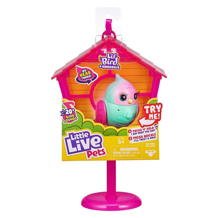 Moose 26103 Little Live Pets Птичка в скворечнике Твитти-Пеппи