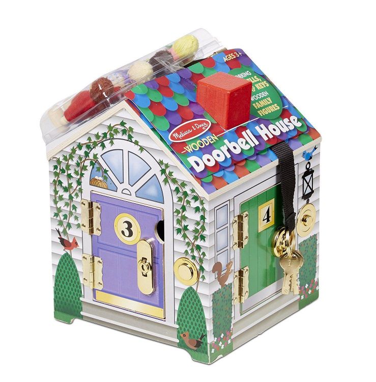 Melissa&Doug 2505 Игровой набор "Создай свой мир "Дом с замочками и персонажами", со звуком