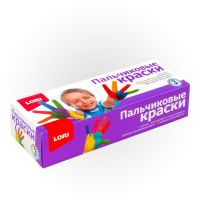LORI Пкр-003 Набор для творчества LORI Пальчиковые краски 3 цвета по 70 мл. №2