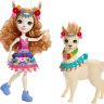 Mattel FRH42 Энчантималс Кукла Луэлла Лама и ее большой друг Флиси
