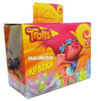 Centrum 87477 Краски пальчиковые "Тролли", 4 цвета*40 мл