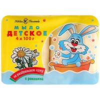 НК Детский 10157/09380 Мыло детское туалетное Ромашка 4*100г
