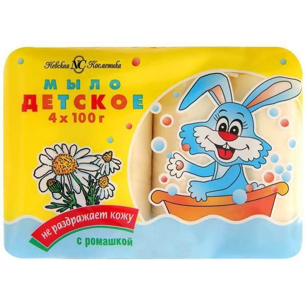 НК Детский 10157/09380 Мыло детское туалетное Ромашка 4*100г НК Детский 10157/09380 Мыло детское туалетное Ромашка 4*100г