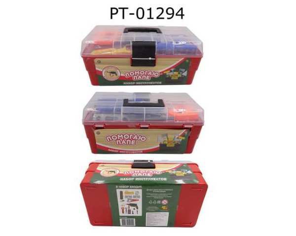 ABtoys (АБтойс) PT-01294 Помогаю Папе. Набор инструментов в ящике, 33 предмета ABtoys (АБтойс) PT-01294 Помогаю Папе. Набор инструментов в ящике, 33 предмета
