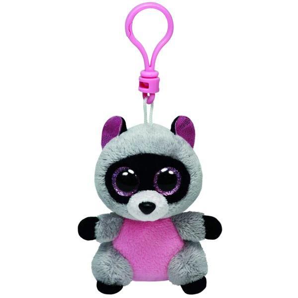 TY 33007 Брелок Мягкая игрушка Енот Rocco Beanie Boo's