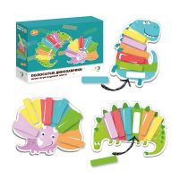 Dodo R300138 Игра Мемо Изучаем цвета "Полосатые динозаврики"