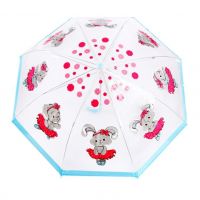 Mary Poppins 53584 Зонт детский прозрачный "Зайка танцует" 46 см