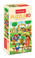Hatber 80ПЗ5-20486 Пазл Hatber Лошадки 80 элементов А5 формат 165х230мм