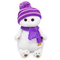 BUDI BASA LK24-072 Мягкая игрушка BUDI BASA Кошка Ли-Ли в лиловом вязаном комплекте