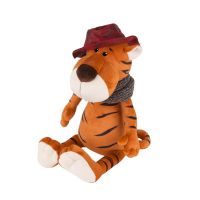 Maxitoys MT-MRT022104-20 Мягкая Игрушка Maxitoys Luxury, Тигр Глеб в Шляпе и Вязаном Шарфе, 20 см СИМВОЛ ГОДА 2022