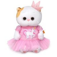 BUDI BASA LB-081 Мягкая игрушка BUDI BASA Кошка Ли-Ли BABY в платье с единорогом
