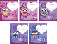 ErichKrause 42558EK-no Тетрадь ученическая 12л ЛИНЕЙКА Lucky Owl (в плёнке по 10 шт.)