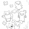 Издательство АСТ 117134-6 Раскраска UglyDolls Куклы с характером (желтая)