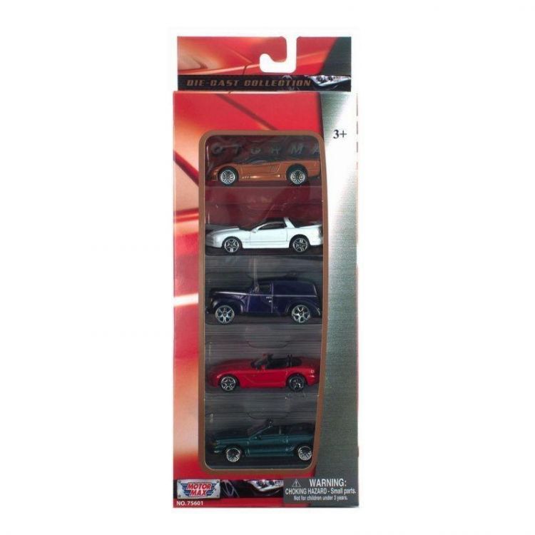 Motormax 75601 Набор коллекционных машинок Motormax, 5 штук, 1:64 Набор F