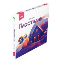 LORI Плк-004 Набор для творчества LORI Пластилин Классика 12 цветов по 20 гр без европодвеса