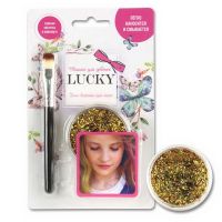 Lucky Т11928 Lucky. Гель-блестки для тела/лица, в наборе с кисточкой