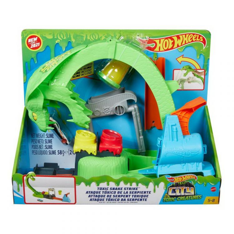 Mattel GTT93 Игровой набор Mattel Hot Wheels Сити Атака ядовитой змеи
