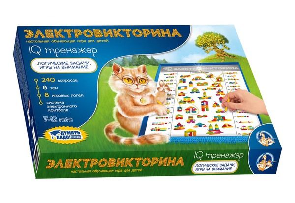 Десятое королевство 03669ДК Электровикторина "IQ тренажер"