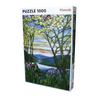 Piatnik 552045 Пазл Л.К. Тиффани Магнолия и ирисы, 1000 деталей