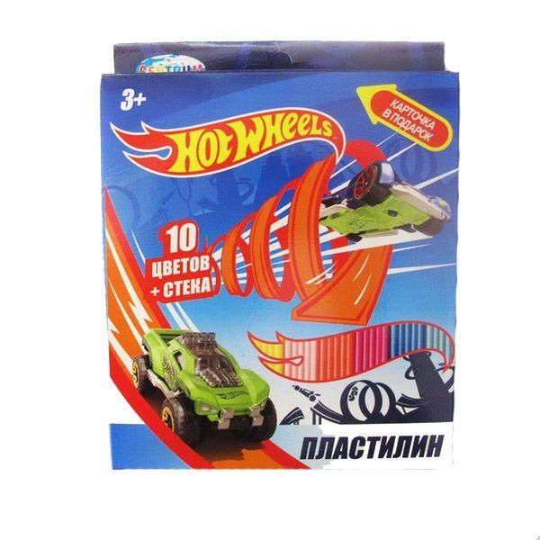 Centrum 88619 Пластилин "Hot Wheels", 10 цветов