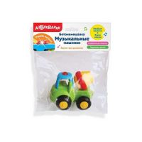 АЗБУКВАРИК 4630027291202 Бетономешалка (Музыкальные машинки)