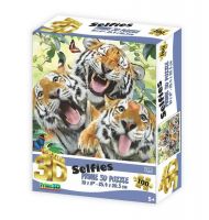 Prime 3D 31218-SBM Пазл Prime 3D Тигры селфи 100 элементов СИМВОЛ ГОДА 2022!