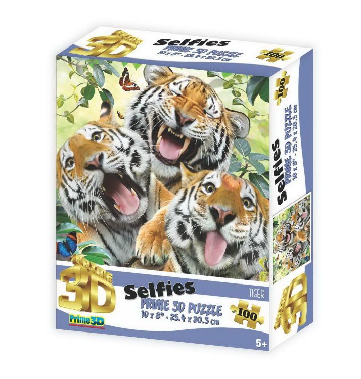 Prime 3D 31218-SBM Пазл Prime 3D Тигры селфи 100 элементов СИМВОЛ ГОДА 2022! Prime 3D 31218-SBM Пазл Prime 3D Тигры селфи 100 элементов СИМВОЛ ГОДА 2022!